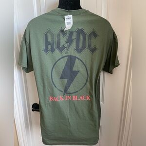 AC/DC Men’s Short Sleeve Tee , 100% Cotton, Moss Greens